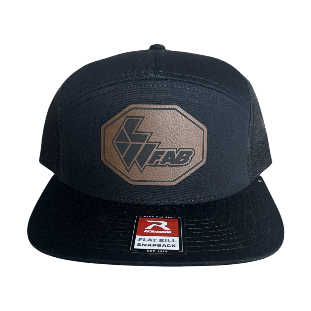L&W Logo Snapback Hat- Leather Patch