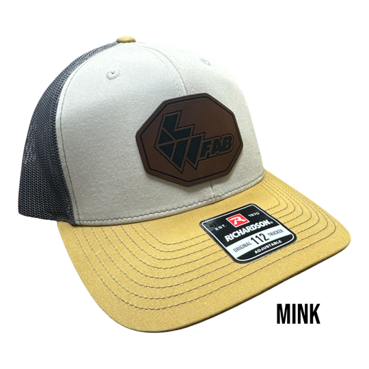 L&W Logo Snapback Hat- Leather Patch