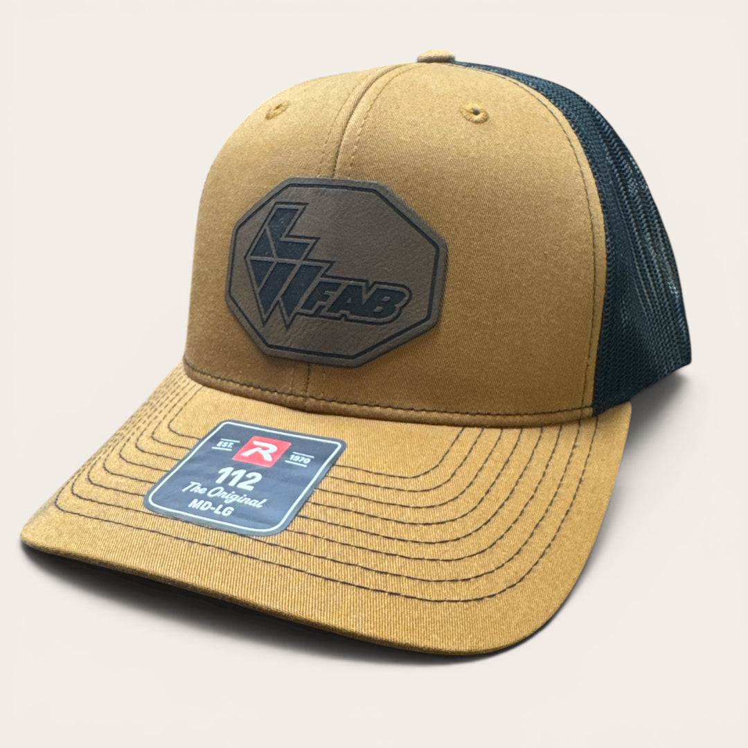 L&W Logo Snapback Hat- Leather Patch